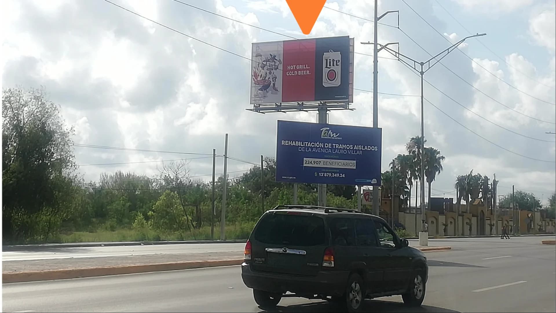 Anuncio espectacular en Matamoros