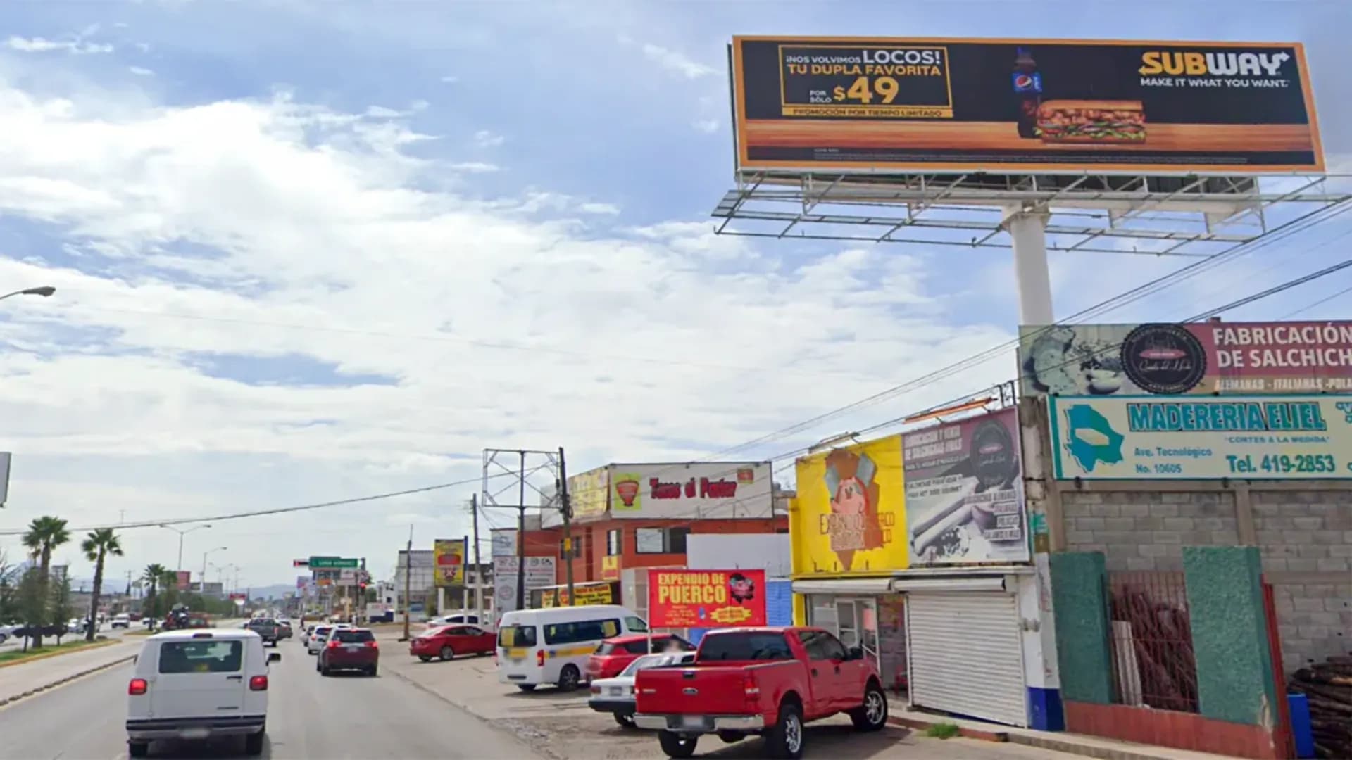 Anuncio espectacular en Ciudad Juarez