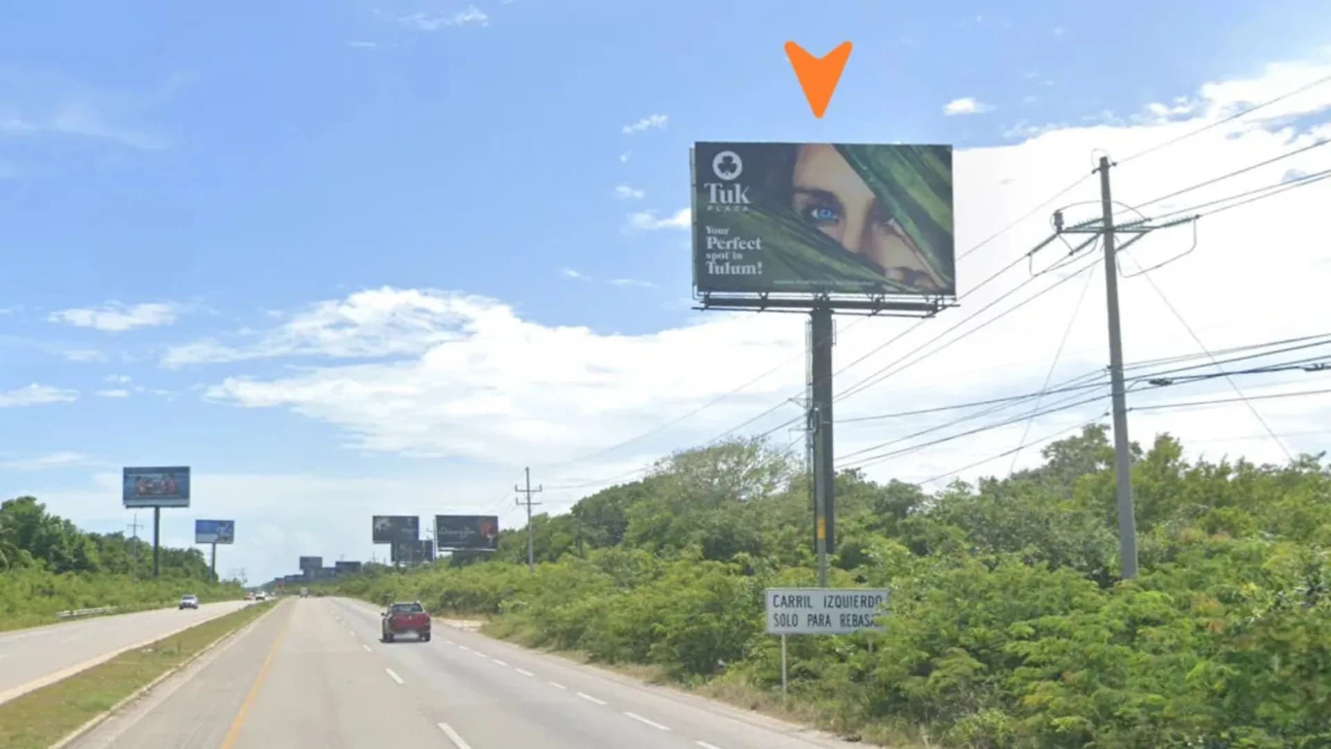 Anuncio espectacular en Tulum